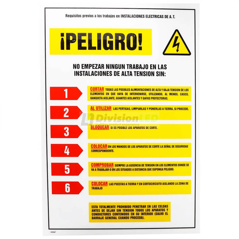 PROIMAN RTE42P Señal requisito previo 420x297mm PVC