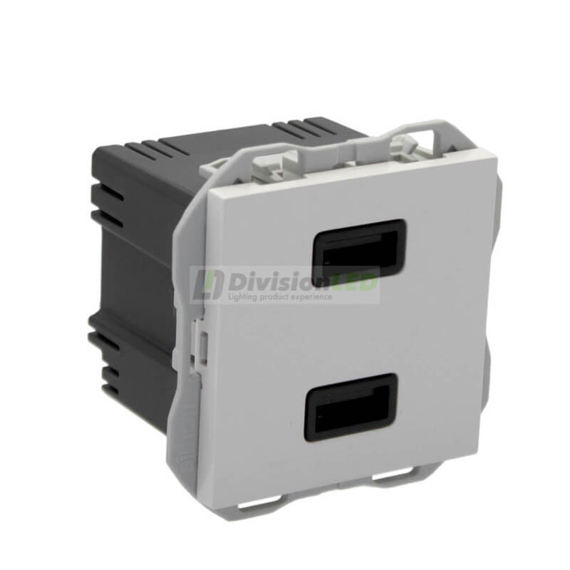 SIMON 20000196-090 Cargador USB doble 3,1A tipo A+A SMARTCHARGE blanco SIMON 270