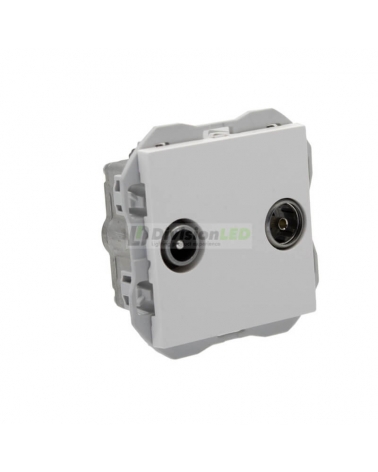 SIMON 20000487-090 Toma R-TV+SAT intermedia blanco SIMON 270