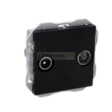 SIMON 20000488-098 Toma R-TV+SAT final negro mate SIMON 270