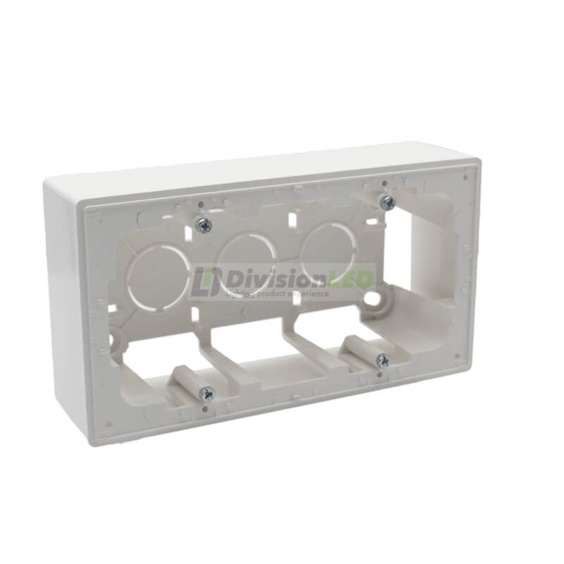 SIMON 20000752-090 Caja de superficie con 2 elementos blanco SIMON 270