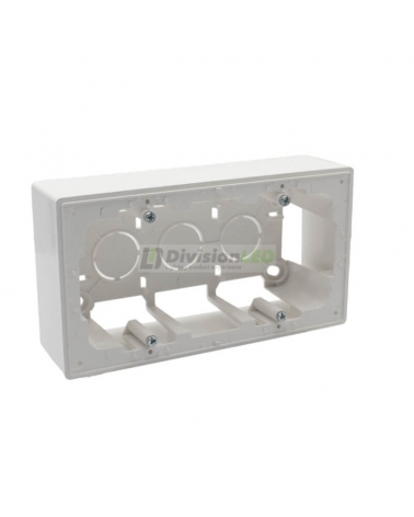 SIMON 20000752-090 Caja de superficie con 2 elementos blanco SIMON 270