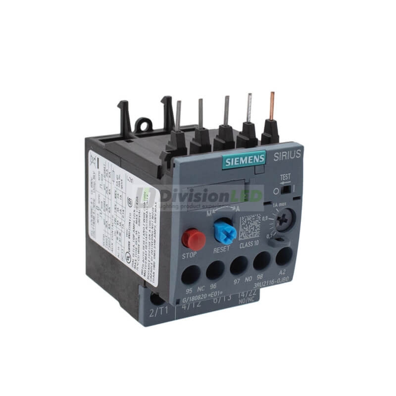 Siemens SIRIUS 3RU 3RU2116-0JB0 Relé de sobrecarga 1NC+1NA 0.70-1A