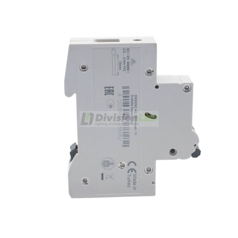 Siemens 5SL6110-7 Interruptor magnetotérmico 1P 10A C 6kA 230/400V