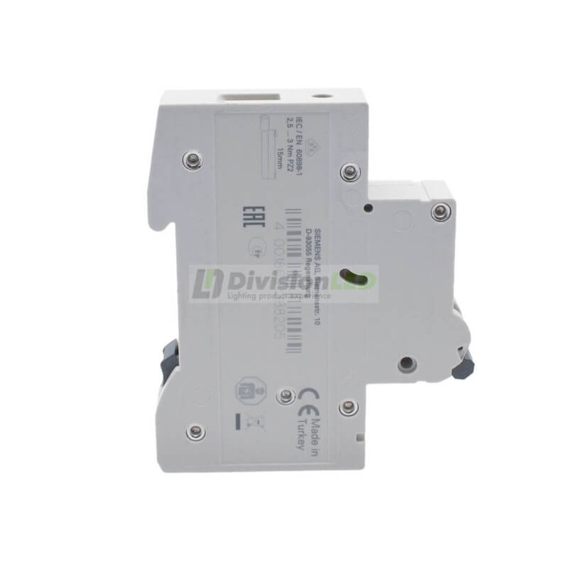 Siemens 5SL6116-7 Interruptor magnetotérmico 1P 16A C 6kA 230/400V