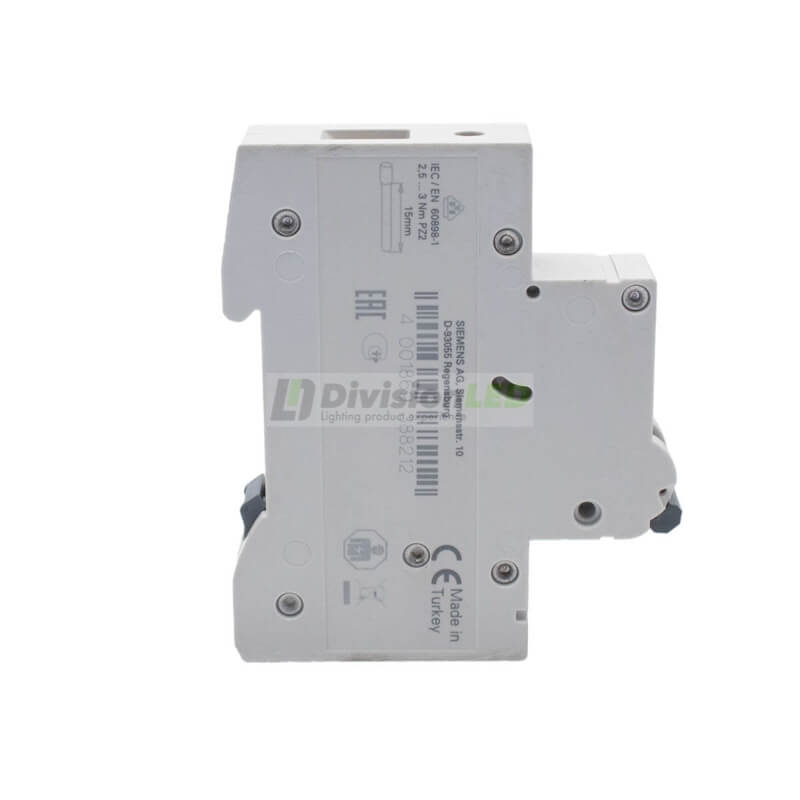 Siemens 5SL6120-7 Interruptor magnetotérmico 1P 20A C 6kA 230/400V