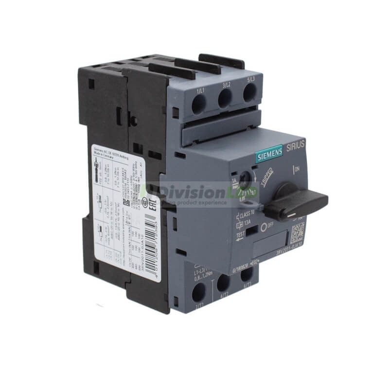 Siemens SIRIUS 3RV2011-0JA10 Guardamotor S00 sobrecarga 0.7-1A cortocircuito 13A