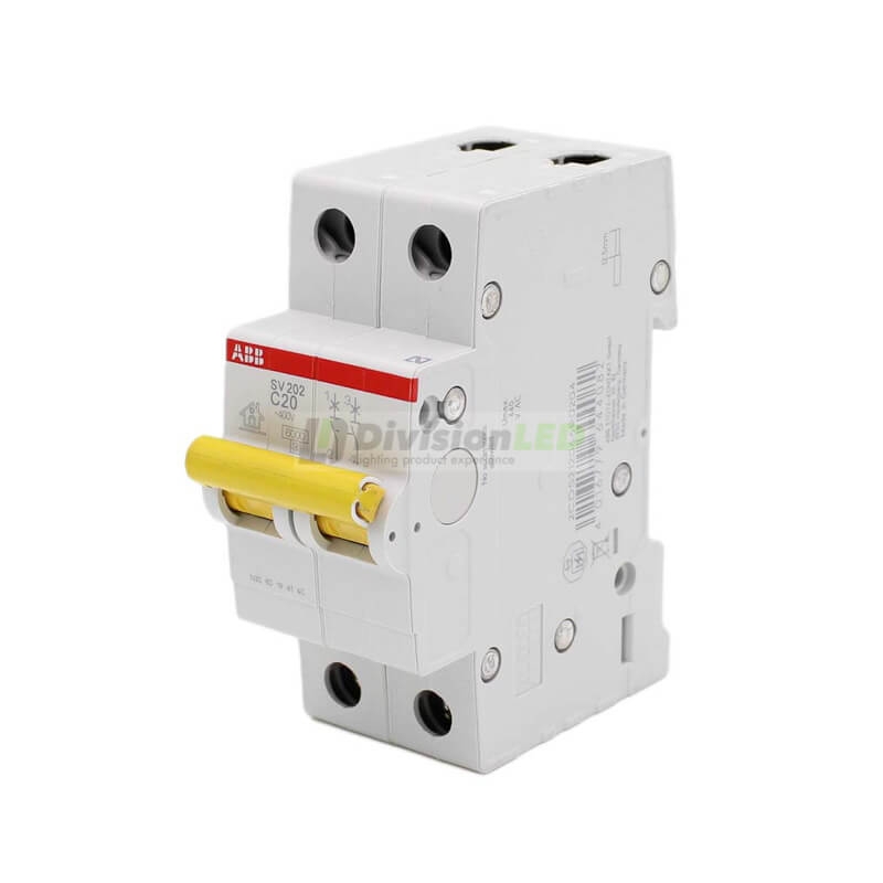 ABB SV202-C20 Interruptor magnetotérmico 2P 20A C 6kA 2CDS212066R0204