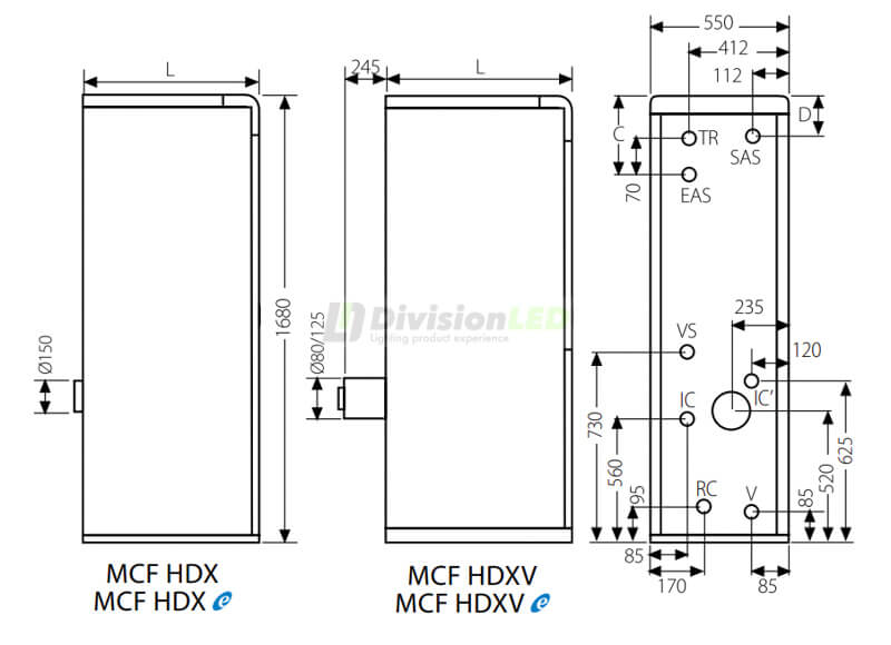 Esquema DOMUSA TMCX000106 Caldera de gasoil MCF 40HDX 130L Calefacción+ACS