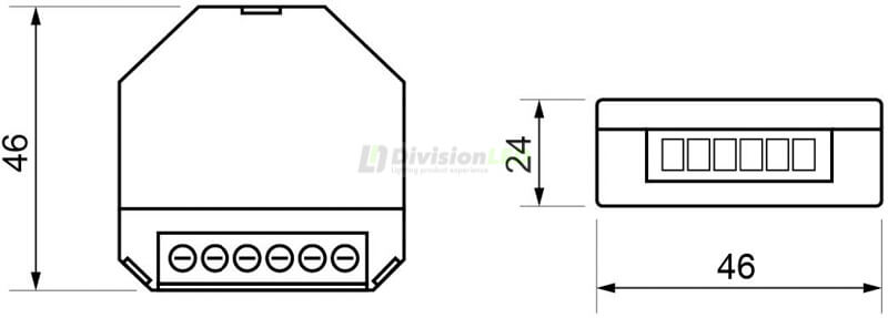 dimensiones Regulador de equipos 1/10V DINUY RE PLA 010