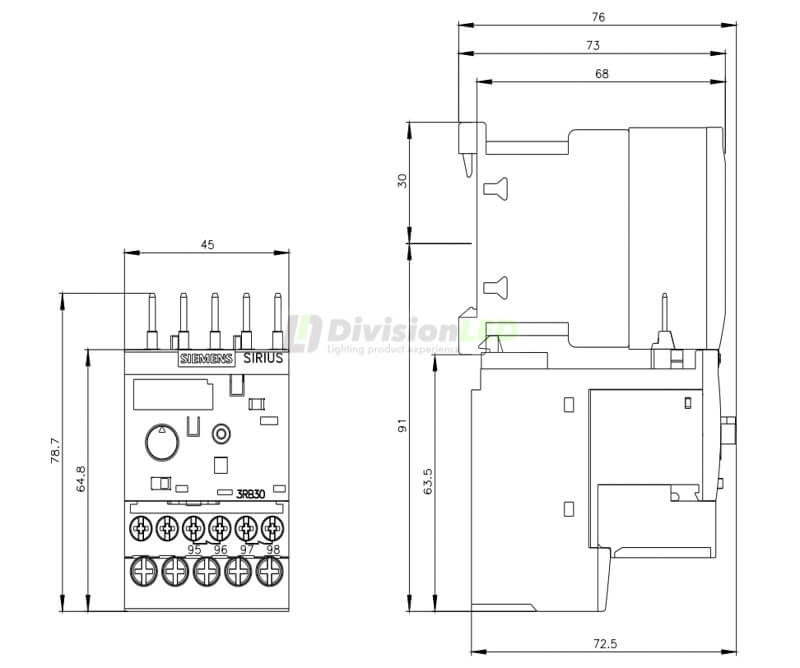Esquema Siemens SIRIUS 3RB30