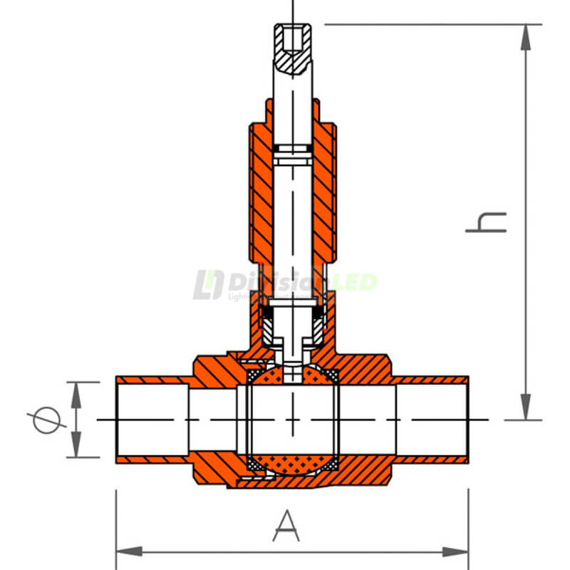 Standard Hidráulica 35185 válvula esfera empotrar Kansas diámetro 15mm
