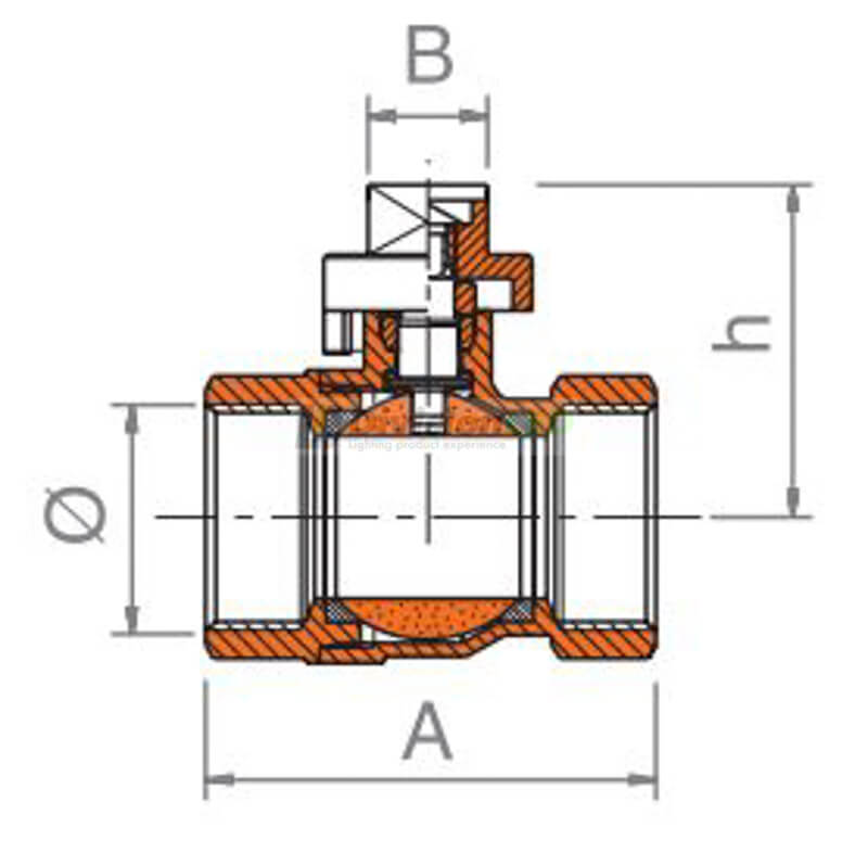 Standard Hidráulica 31170 válvula esfera Boston diámetro 1/2" H-H cuadradillo