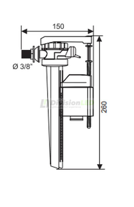 CABEL 10721365 Grifo flotador Servo válvula lateral
