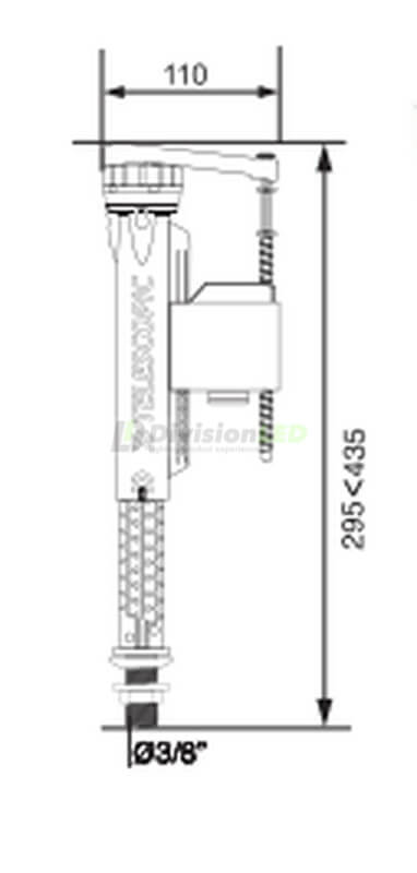 CABEL 10721366 Grifo flotador Servo válvula inferior