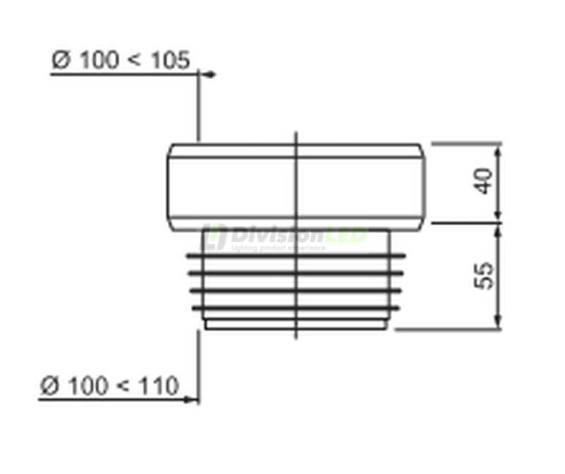 CABEL 70721361 Manguito WC semirrígido concéntrico
