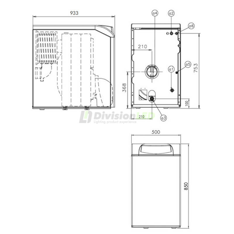 Esquema Ferroli 0LHW3YWA Caldera de gasoil ATLAS D ECO 34 COND SI UNIT