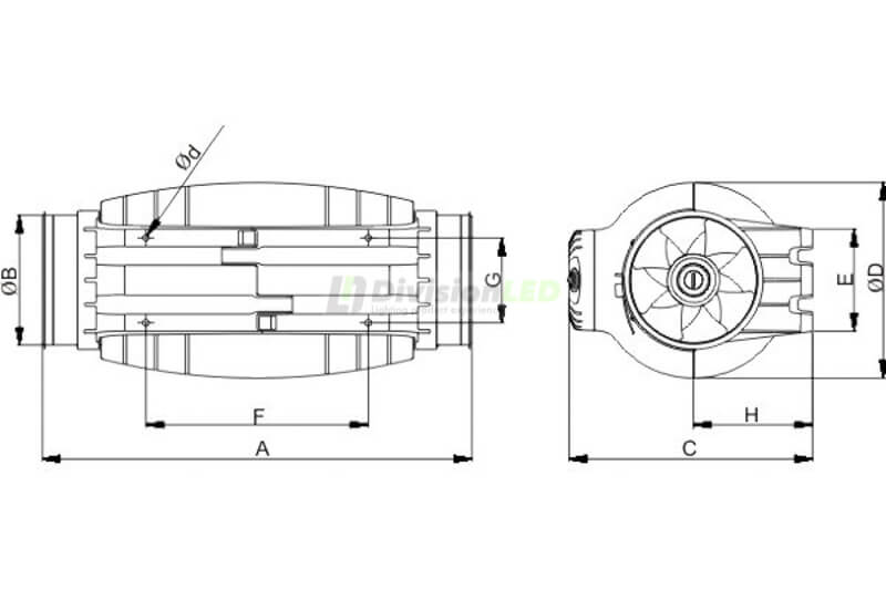 S&P 5211302100 Extractor en línea TD-500/150-160 SILENT 3V N8