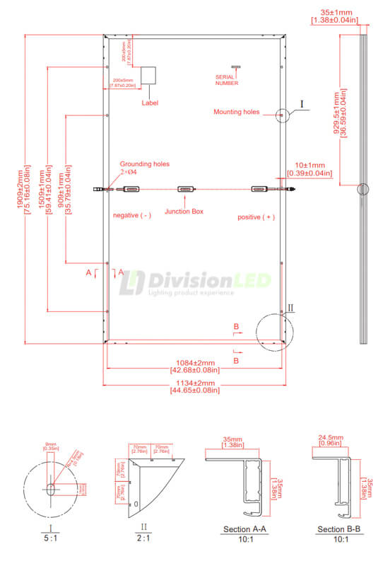 Esquema SEG solar SEG-450-BMB-HV pallet de Paneles solares de 450W monocristalino 31 uds