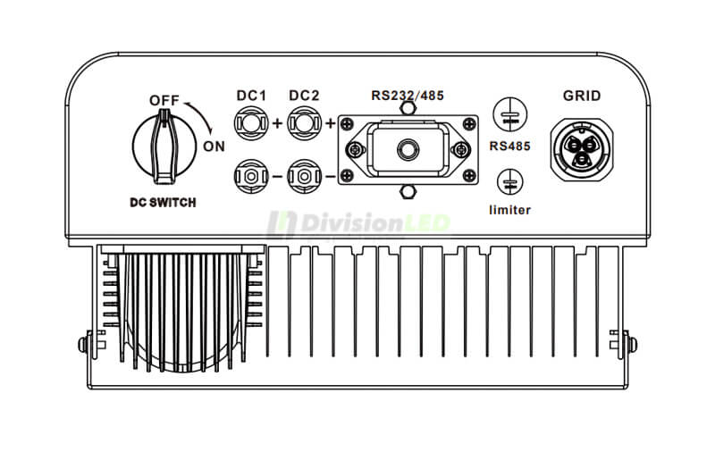 Conexiones Deye SUN-6K-G Inversor autoconsumo monofásico 6kW