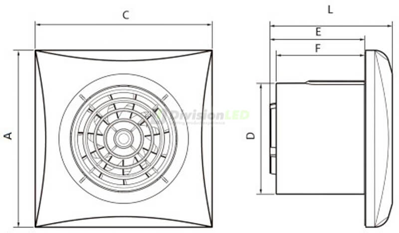 S&P 5210400700 Extractor de baño/aseo SILENT-100 CZ