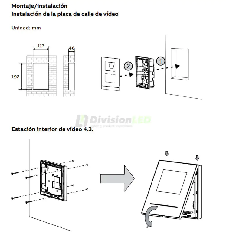 ABB NIESSEN WM20531 Kit VideoPortero Welcome color manos libres 1 vivienda