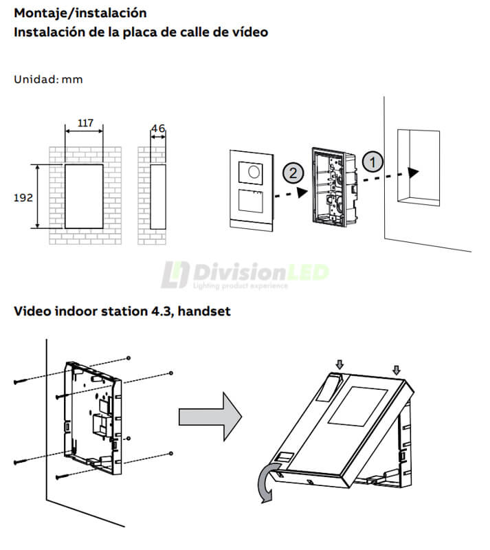 ABB NIESSEN WM20541 Kit VideoPortero Welcome color auricular 1 vivienda