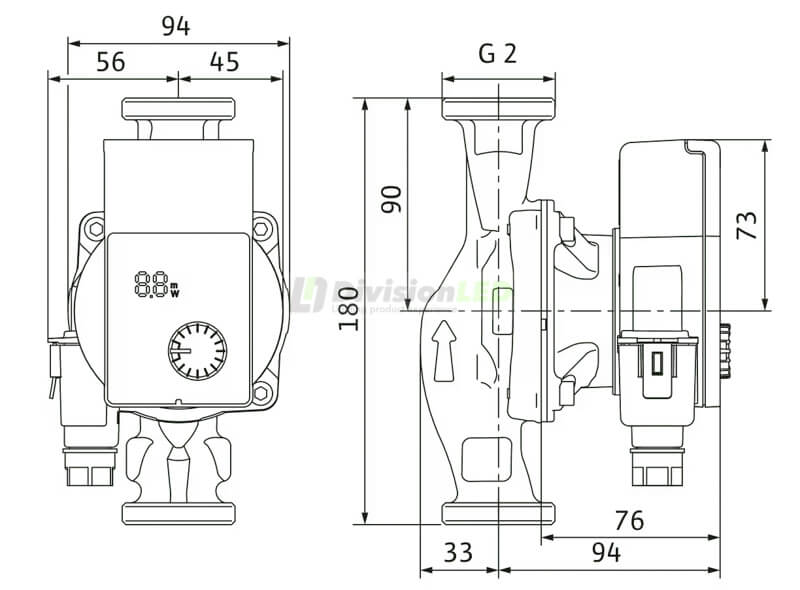 Esquema WILO 4248089 Bomba circuladora Yonos PICO1.0 30/1-6